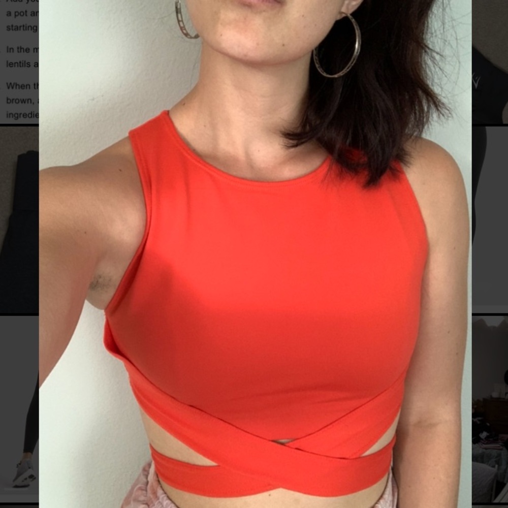 Free People cropped workout tank